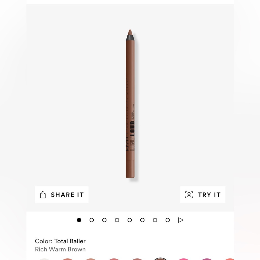 NYX; “line loud vegan king wear lip liner” in total baller